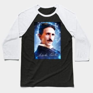 Nikolai Tesla Baseball T-Shirt